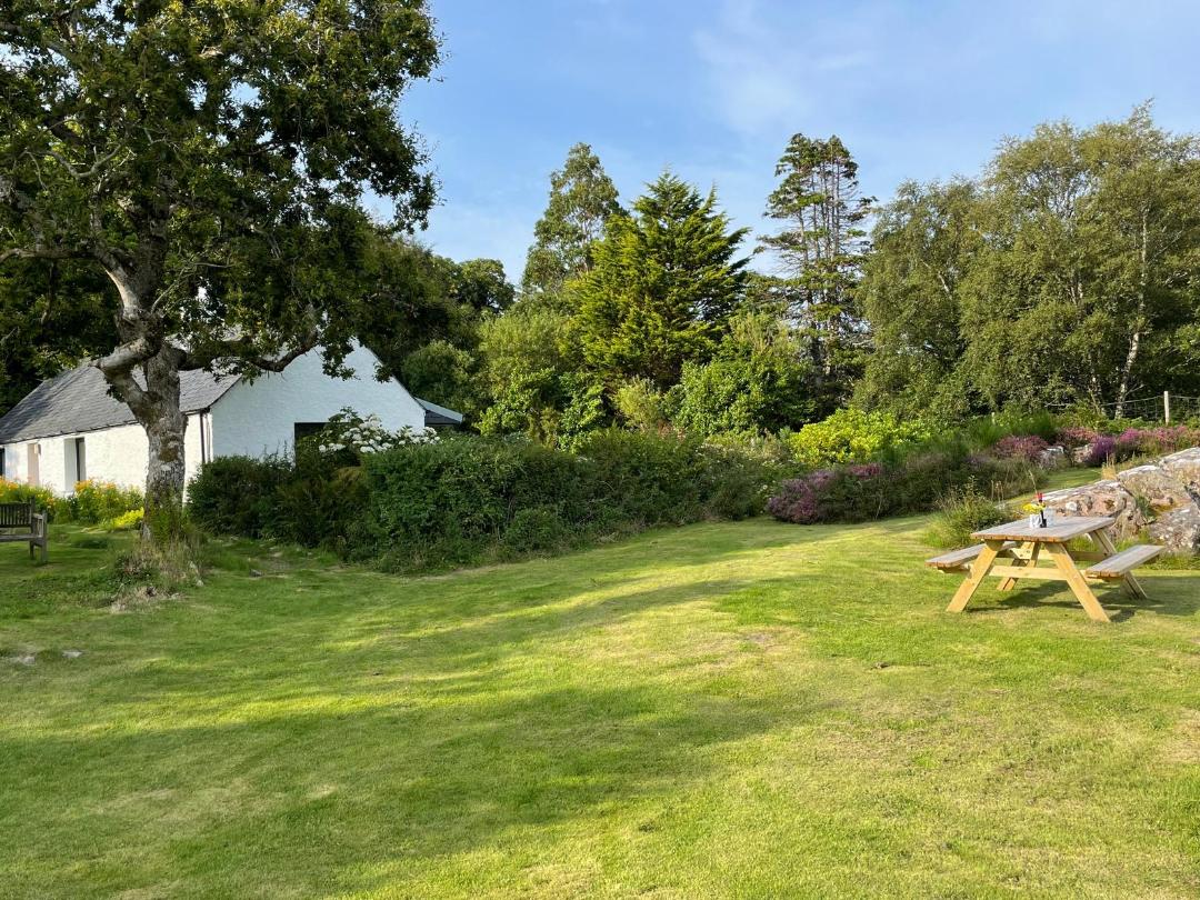 View of Aird Cottage's garden