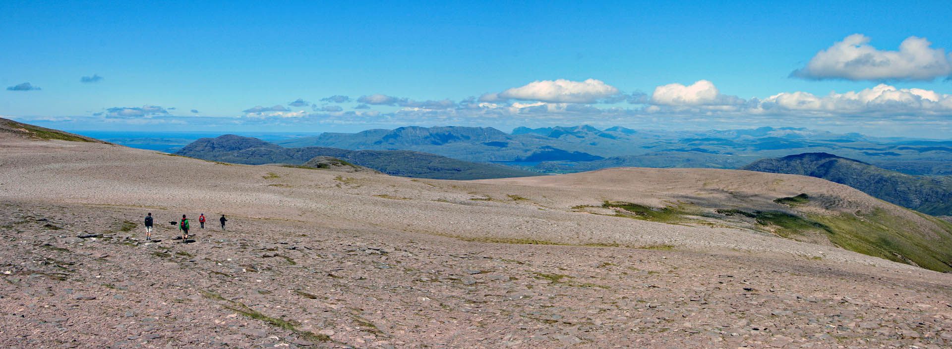 A picture of An Teallach, Gairloch. The picture includes hikers.
