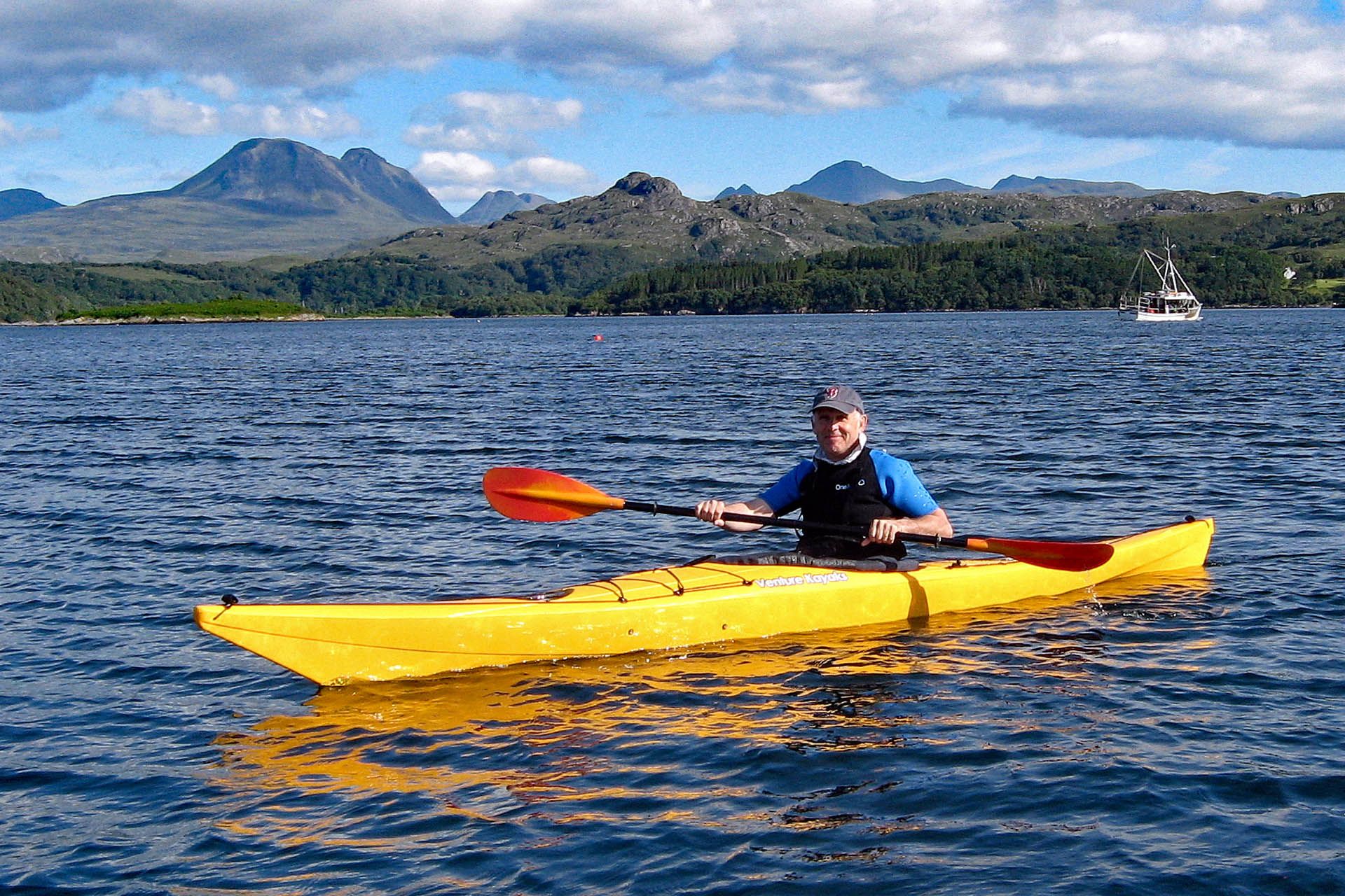 A picture of a kayaker at Gairloch