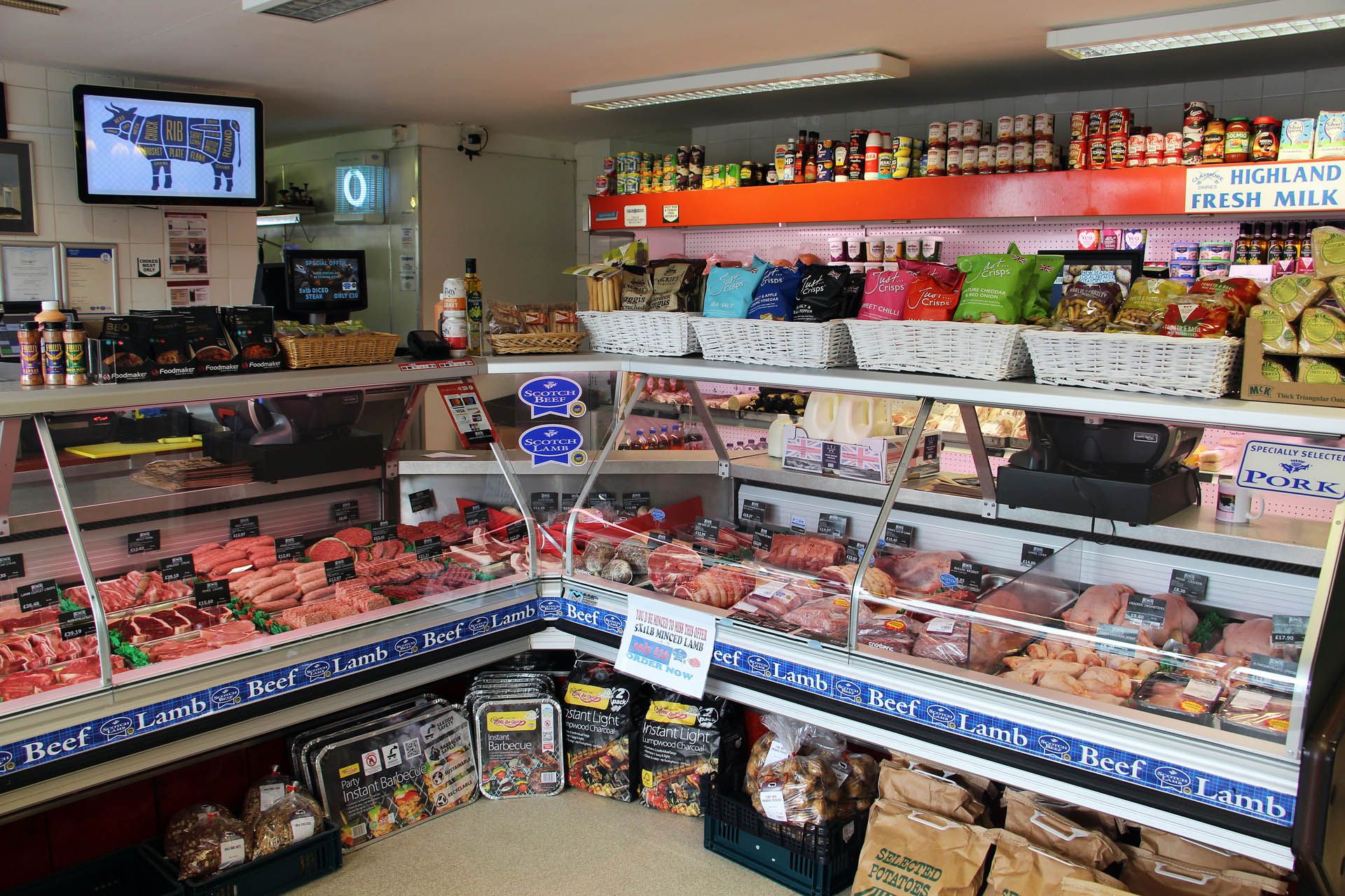 An interior picture of Morrisons supermarket in Gairloch