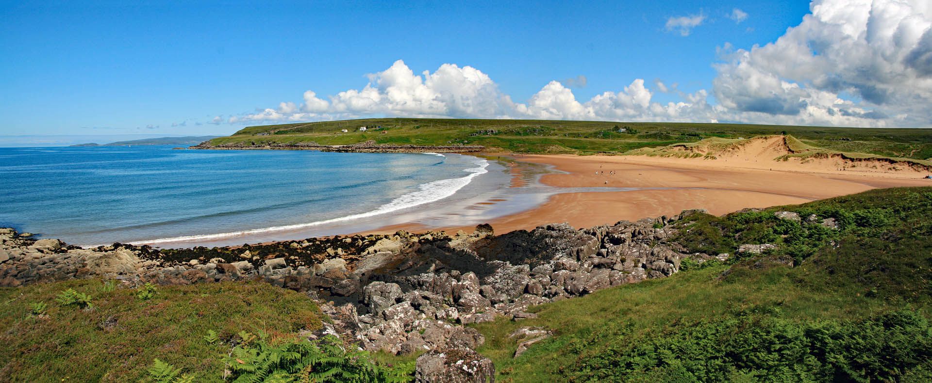 A picture of Red Point beach panorama from the south end in Gairloch